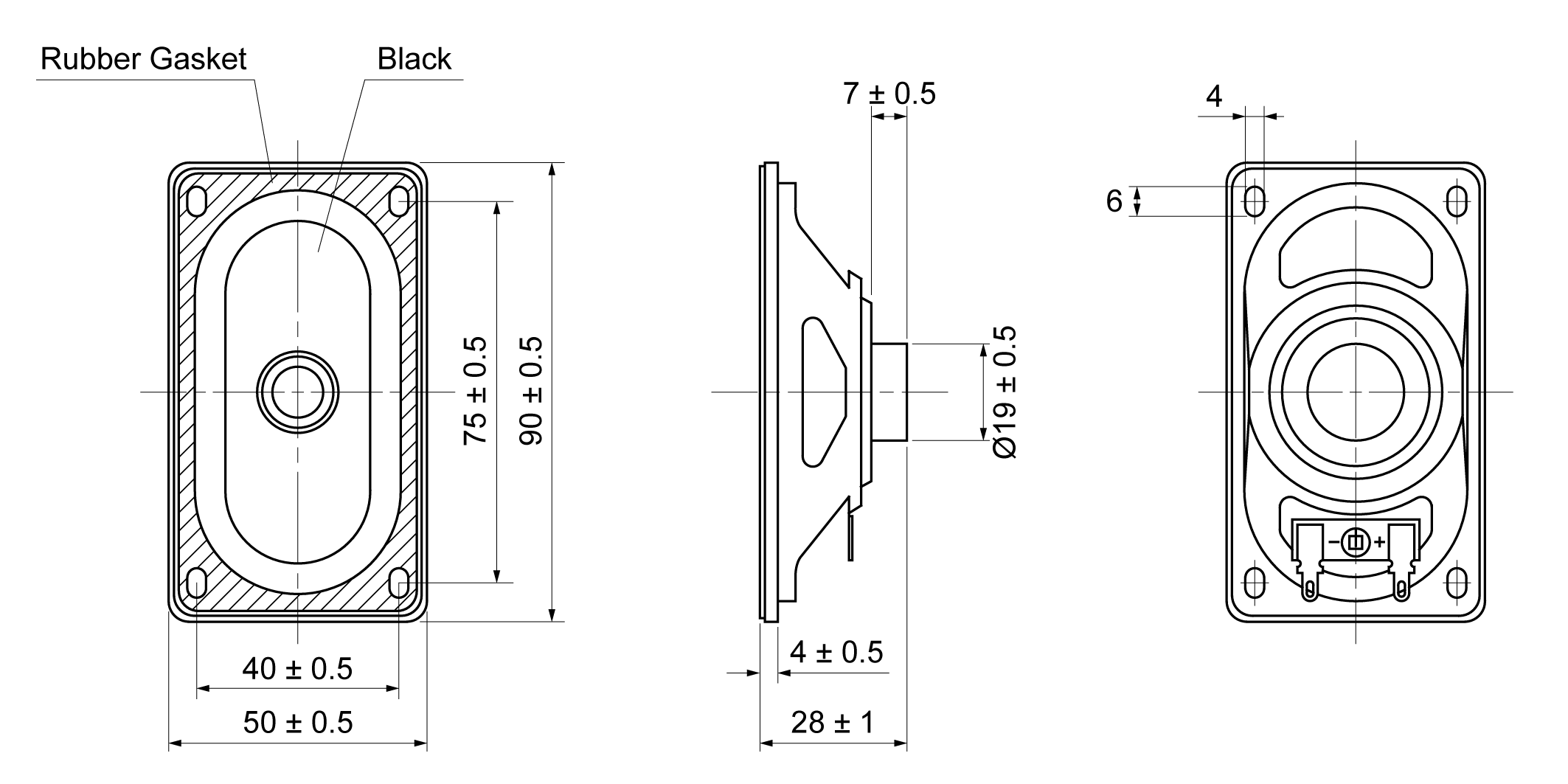 MI5090BE-28H3.0W4 Mechanical Drawing